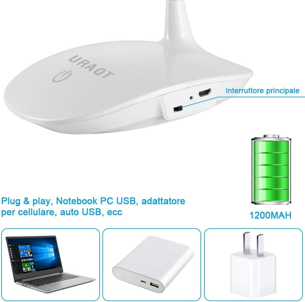 Thumbnail 5 de URAQT lampada da scrivania 1200 mAh