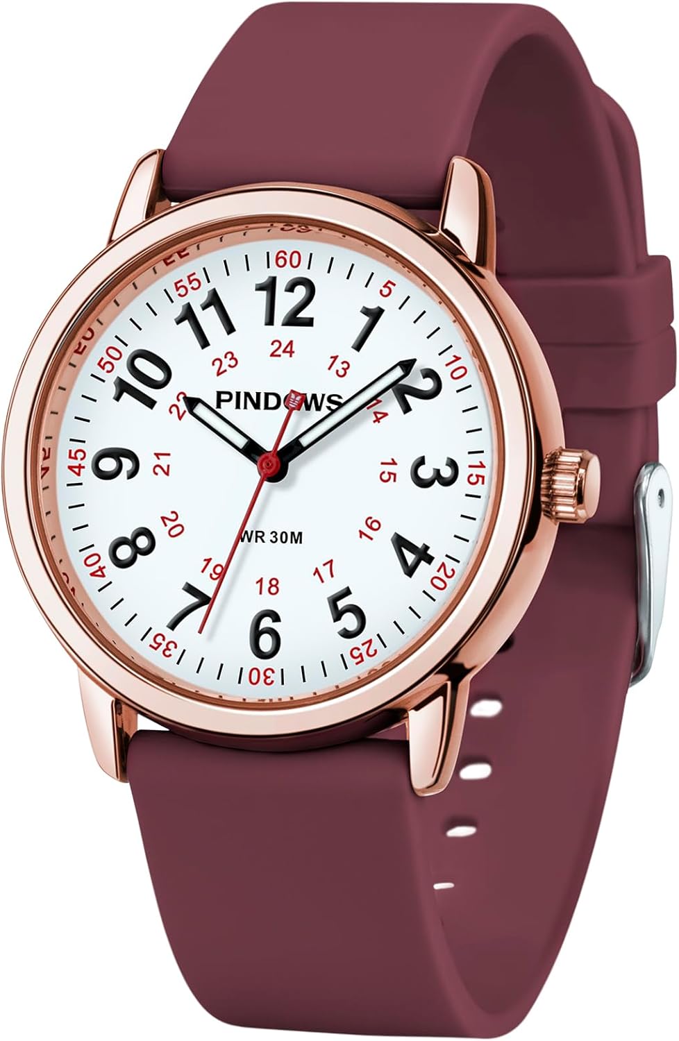 Detalle de PINDOWS Damenuhr Analog-Quarz 30 m Wasserdicht