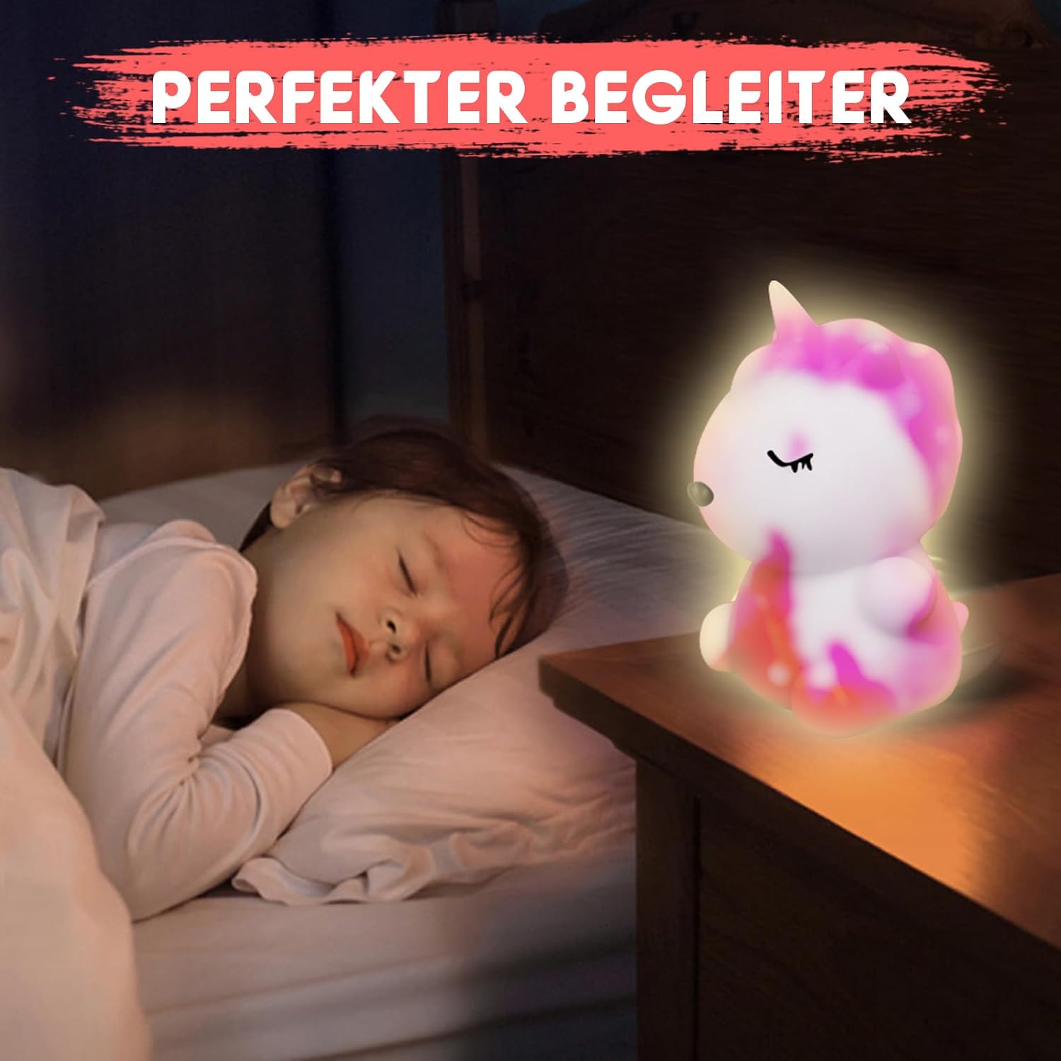 Detalle de SYAKZK Einhorn-Doodle-Nachtlicht Bastelset für Kinder zu Ostern
