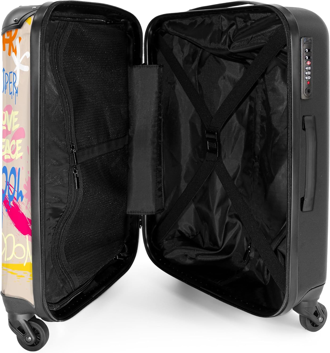 Detalle de NoBoringSuitcases.com Valigia Grande UltraLeggera 67 cm – 72 L, 20 kg, Serratura TSA
