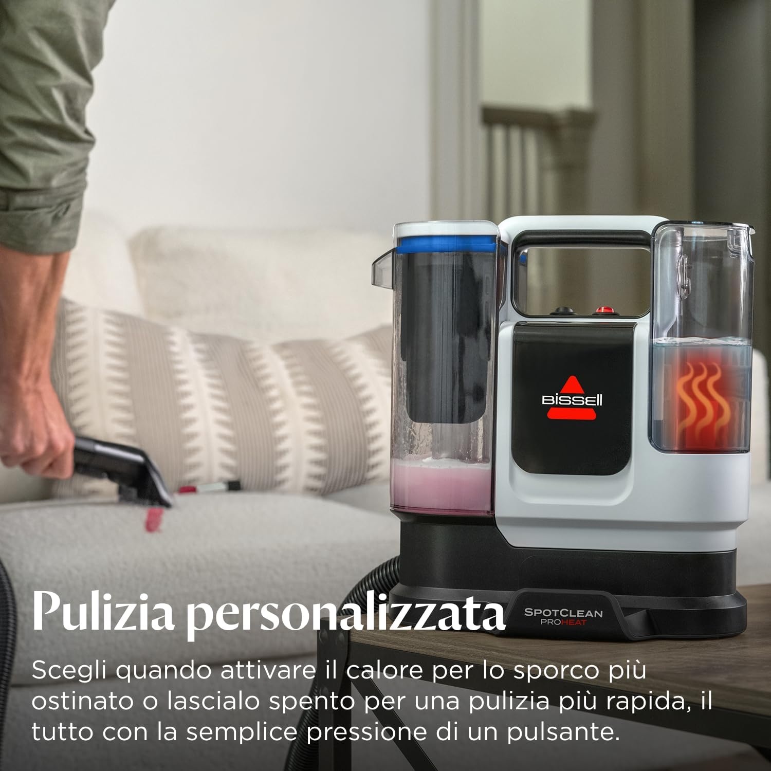 Thumbnail 6 de BISSELL SpotClean ProHeat Advanced 3924N – Lavatappeti e pulitore per tappezzeria con calore attivo
