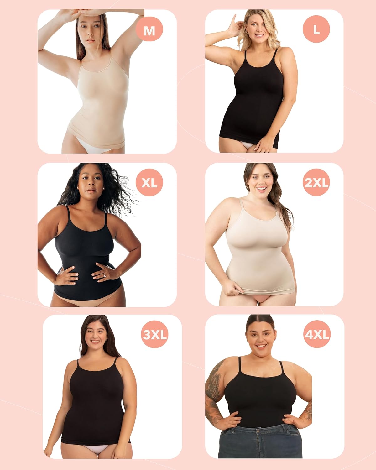 Detalle 1 de SHAPERMINT Scoop Neck Cami Body Shaper