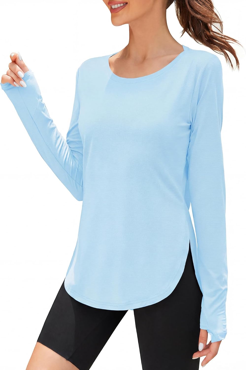 Detalle 2 de Rapbin long sleeve gym top, UPF 50+