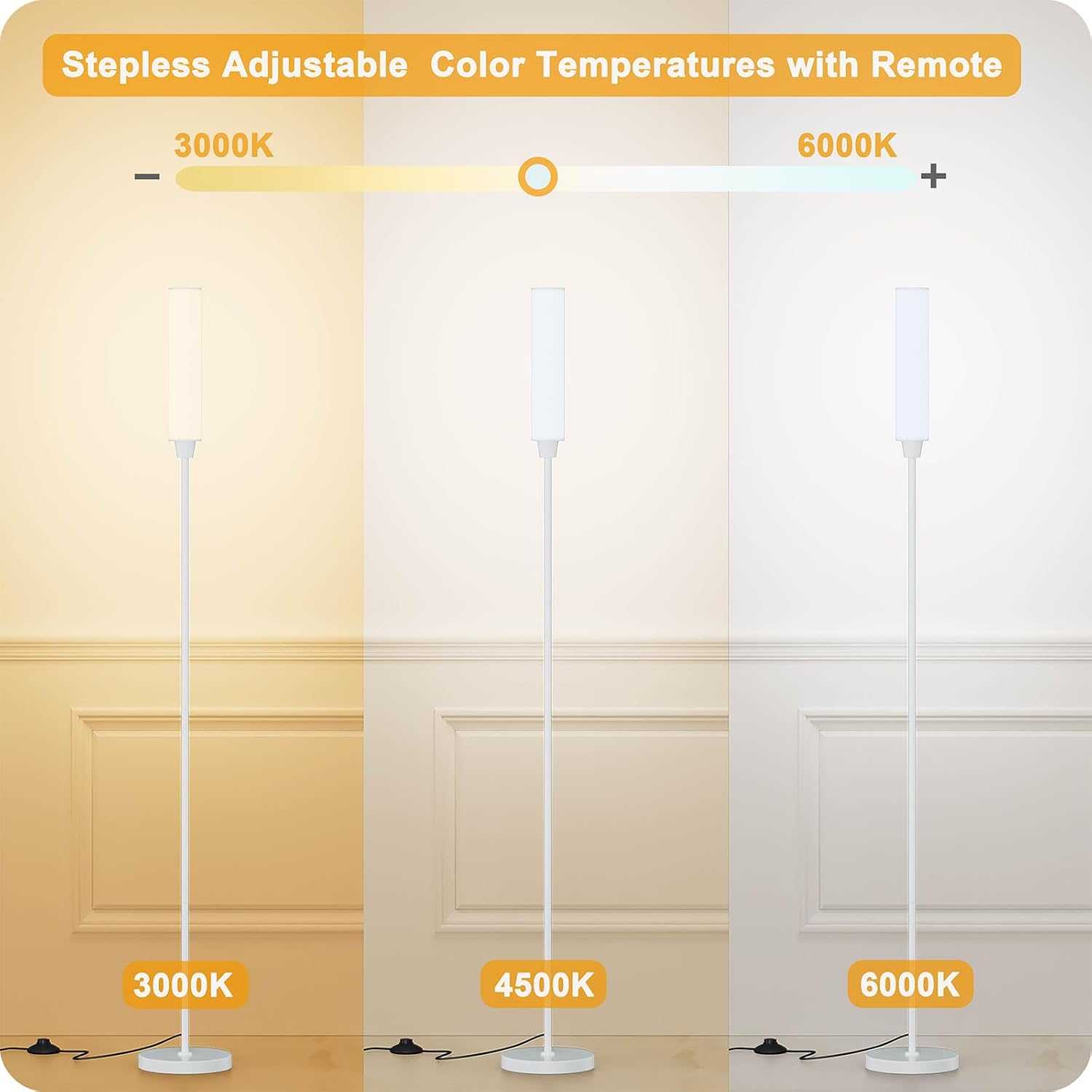 Detalle de pekipe Dimmable Floor Lamp 3000-6000K