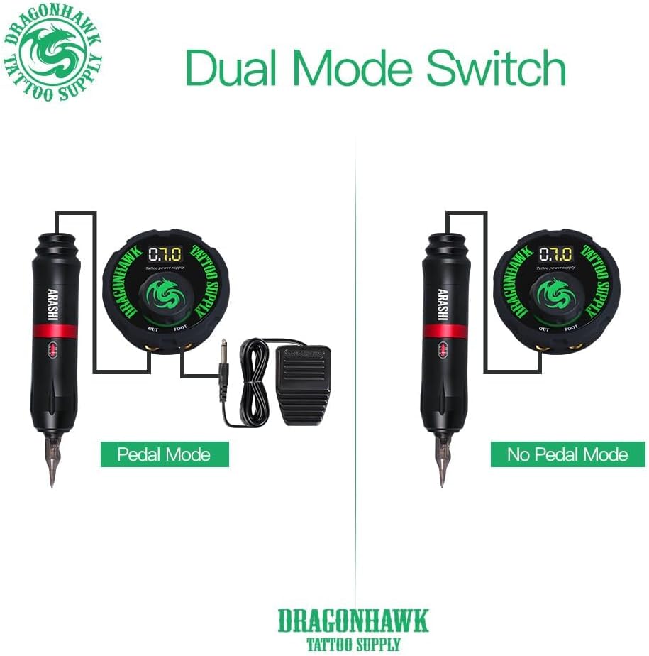 Detalle de Dragonhawk Airfoil Netzteil für Tattoo Maschine Pen – leistungsstarkes Switch-Modus Netzteil
