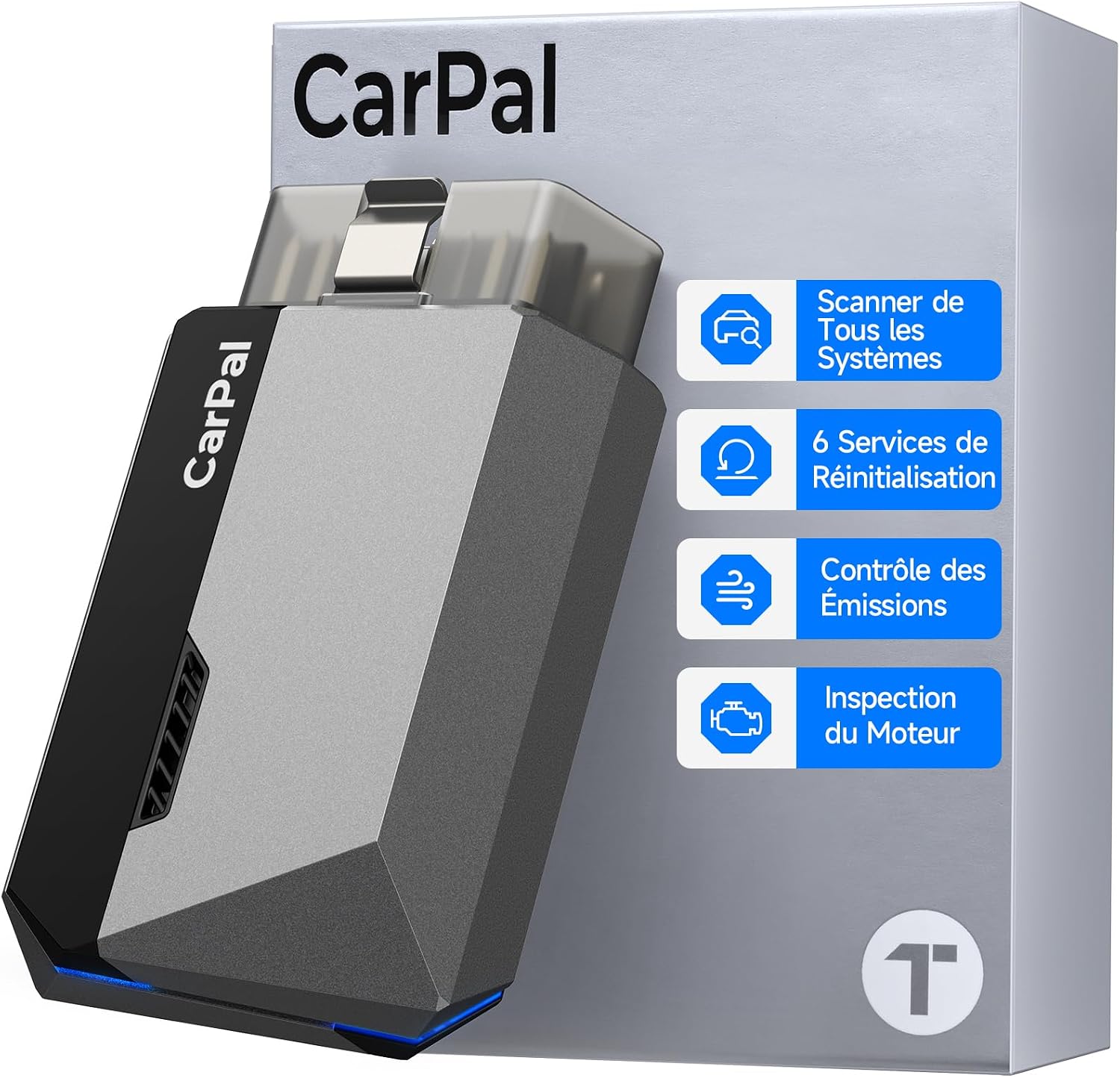 Detalle de TOPDON Carpal-A Valise diagnostic voiture Bluetooth
