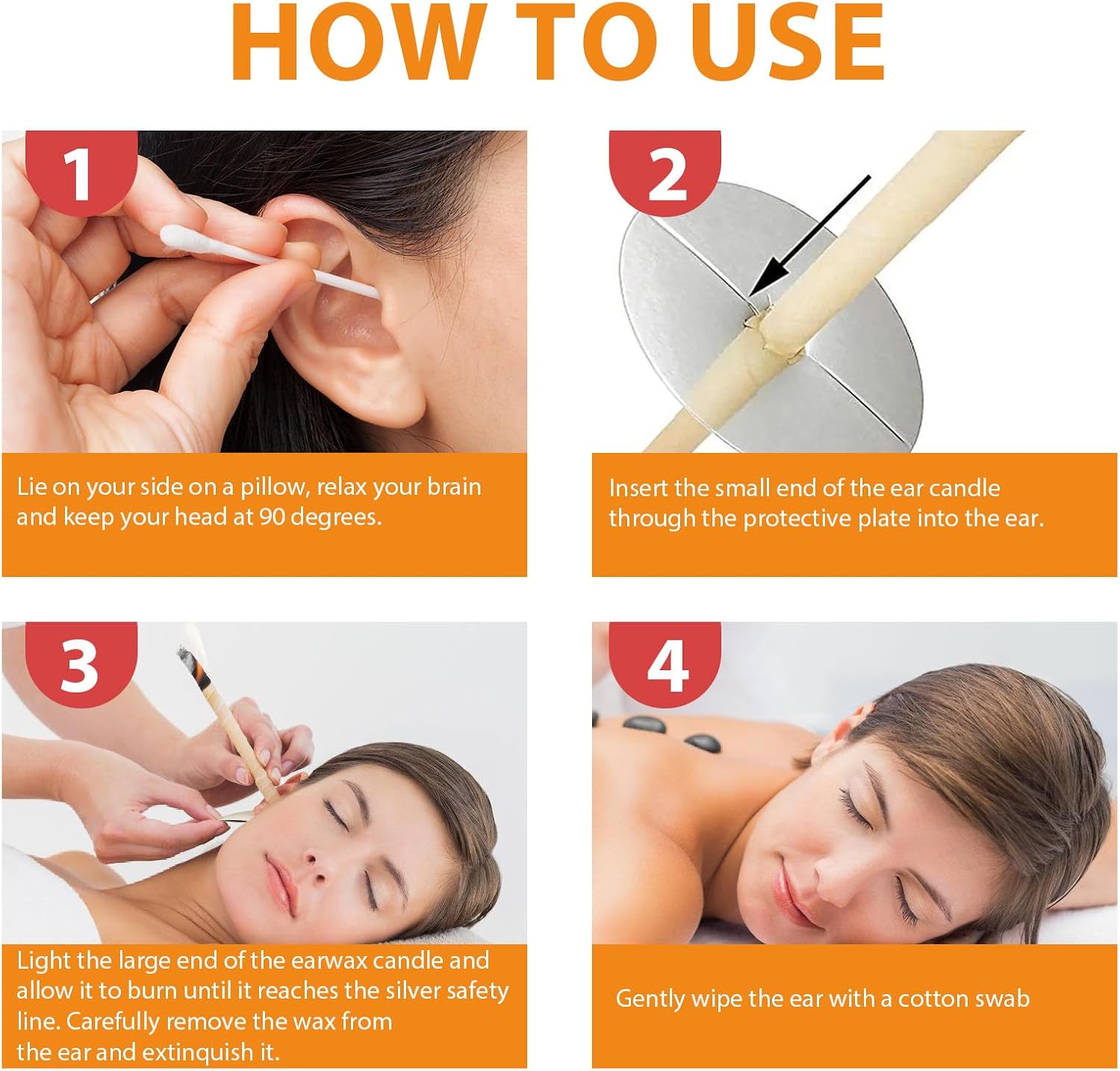 Thumbnail 2 de Bougies d’Oreilles 16 Pièces Relax