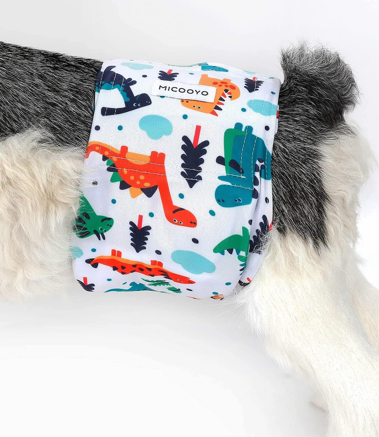 Detalle de MICOOYO Belly Bands for Dogs (3-Pack) – Reusable Male Dog Nappies with Adjustable Fit