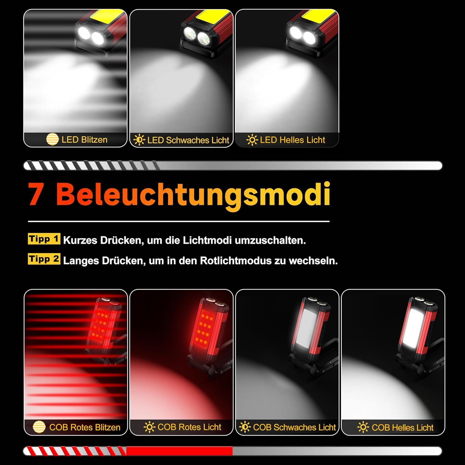 Thumbnail 1 de Daphomeu LED Werkstattlampe 1000 Lumen 🔦