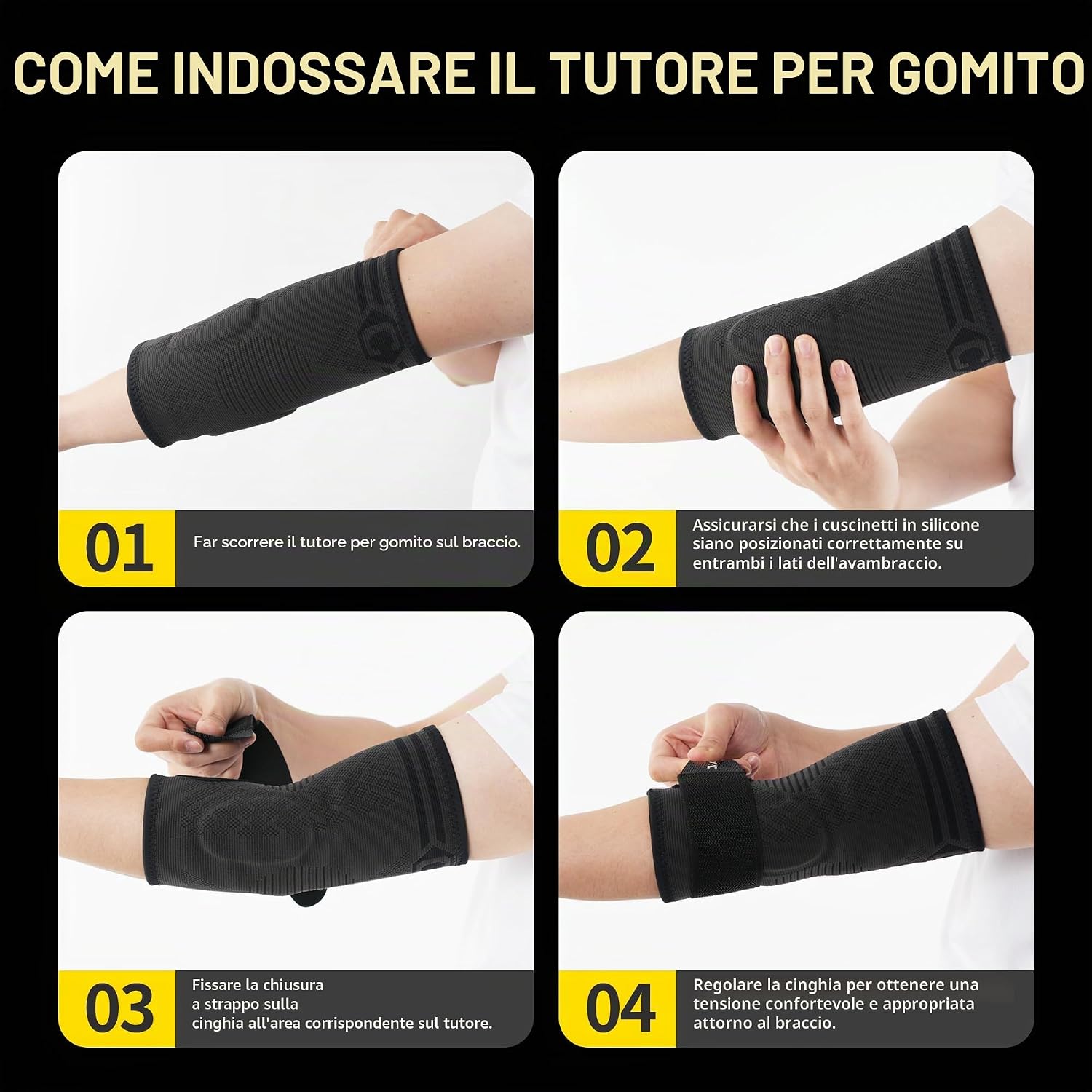 Detalle de CAMBIVO Tutore Epicondilite Gomito 2pz