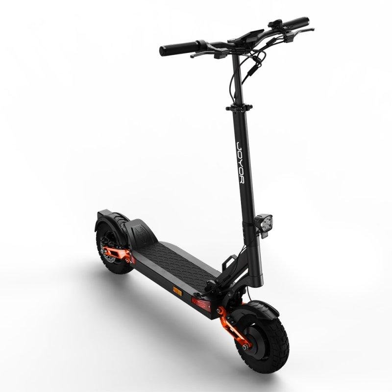 Detalle de Joyor T-PRO 500W×2: patinete eléctrico potente para largas rutas y terrenos variados