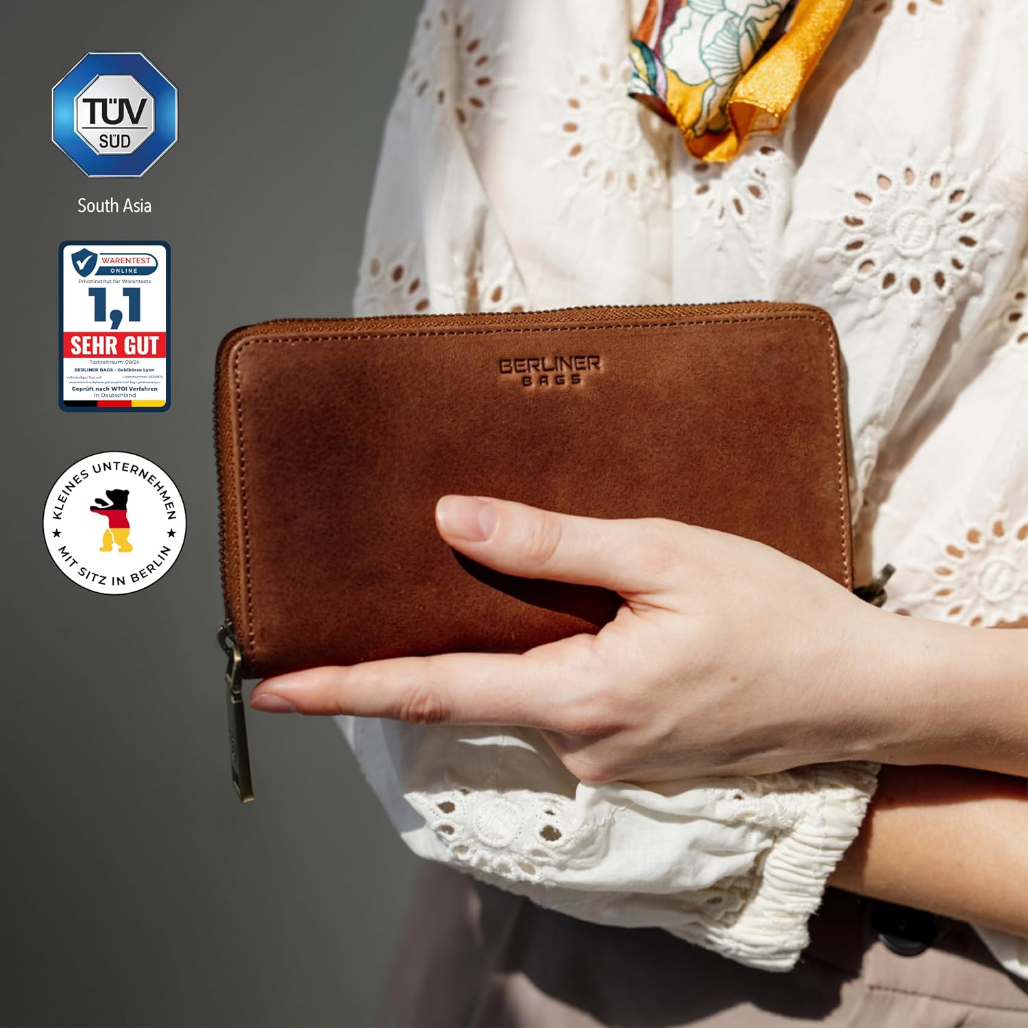 Thumbnail 2 de Berliner Bags Lyon Geldbörse Braun