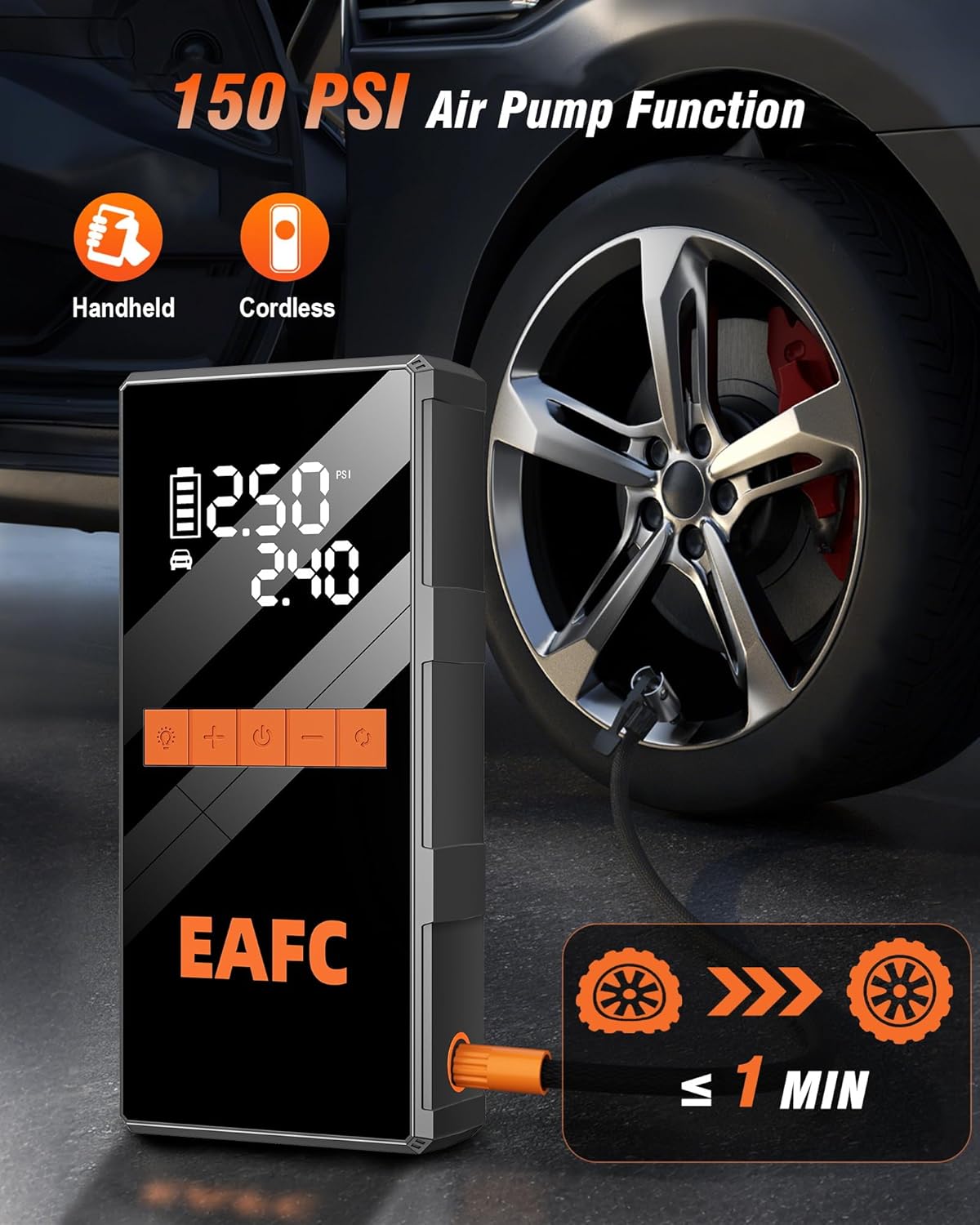 Thumbnail 3 de EAFC 4000A Car Jump Starter Power Pack with 150 PSI Air Compressor