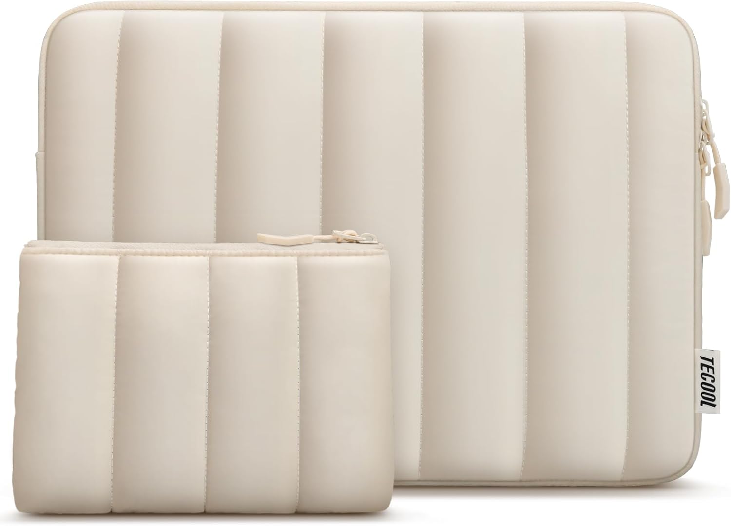 Detalle de TECOOL 13,3 Zoll Laptop-Tasche beige