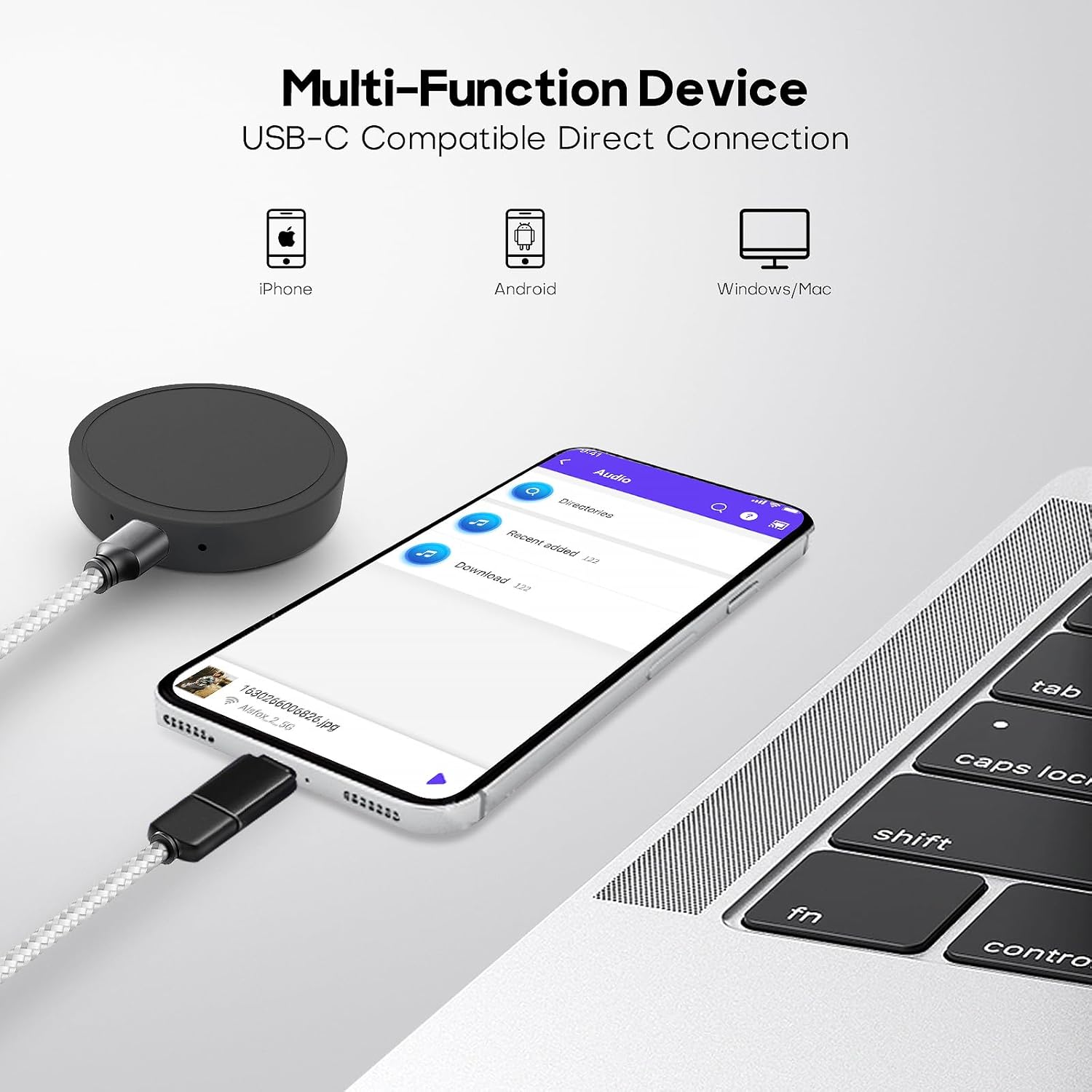Thumbnail 2 de Nanezan NZ007 128GB Magnetic Voice Activated Recorder (MP3) with USB‑C