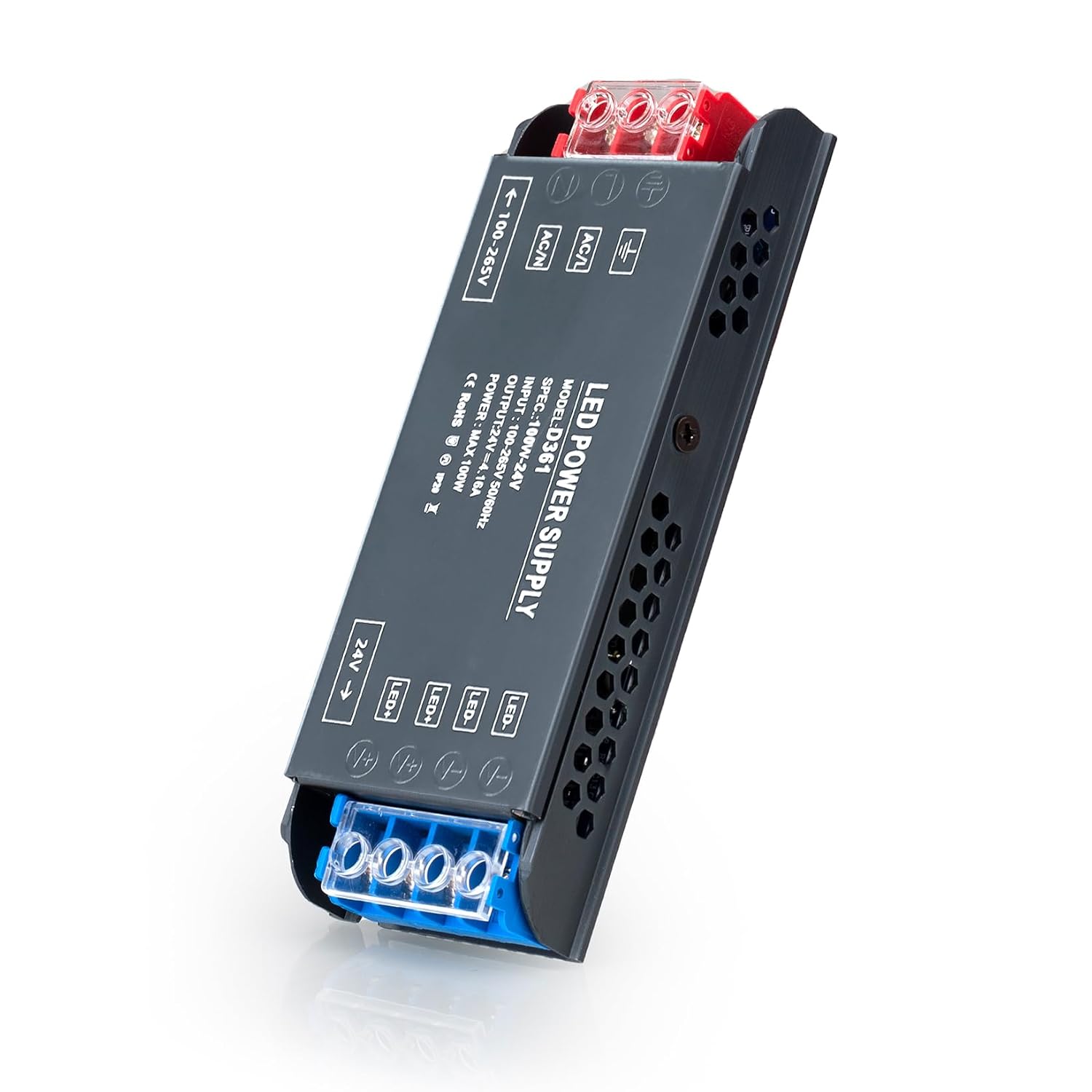 Detalle de BRIMETI 1 Pièce-24V 100W ledtransformator, 230 V AC naar 24 V DC, 4,16 A