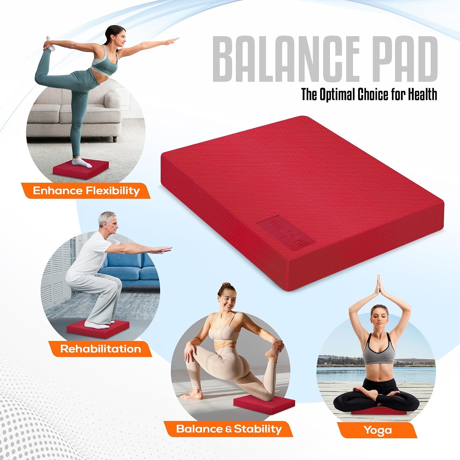 Detalle 1 de Yes4All Balance Pad, 15.5 x 13 x 2 in.