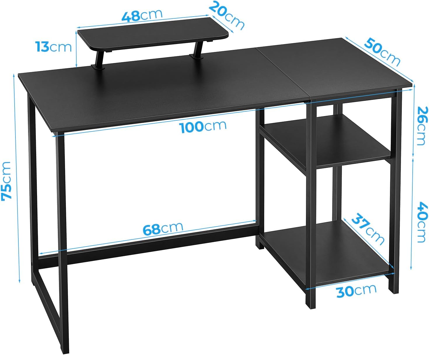 Detalle de GreenForest gaming desk 100 x 50 cm