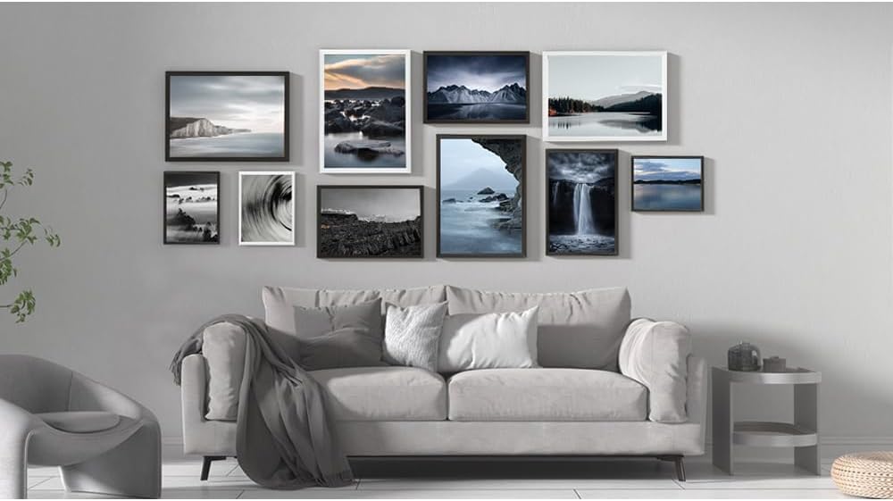 Thumbnail 6 de wyewye Picture Frame 50 x 70 cm Wood, Acrylic Front, Black – Wall-Hanging