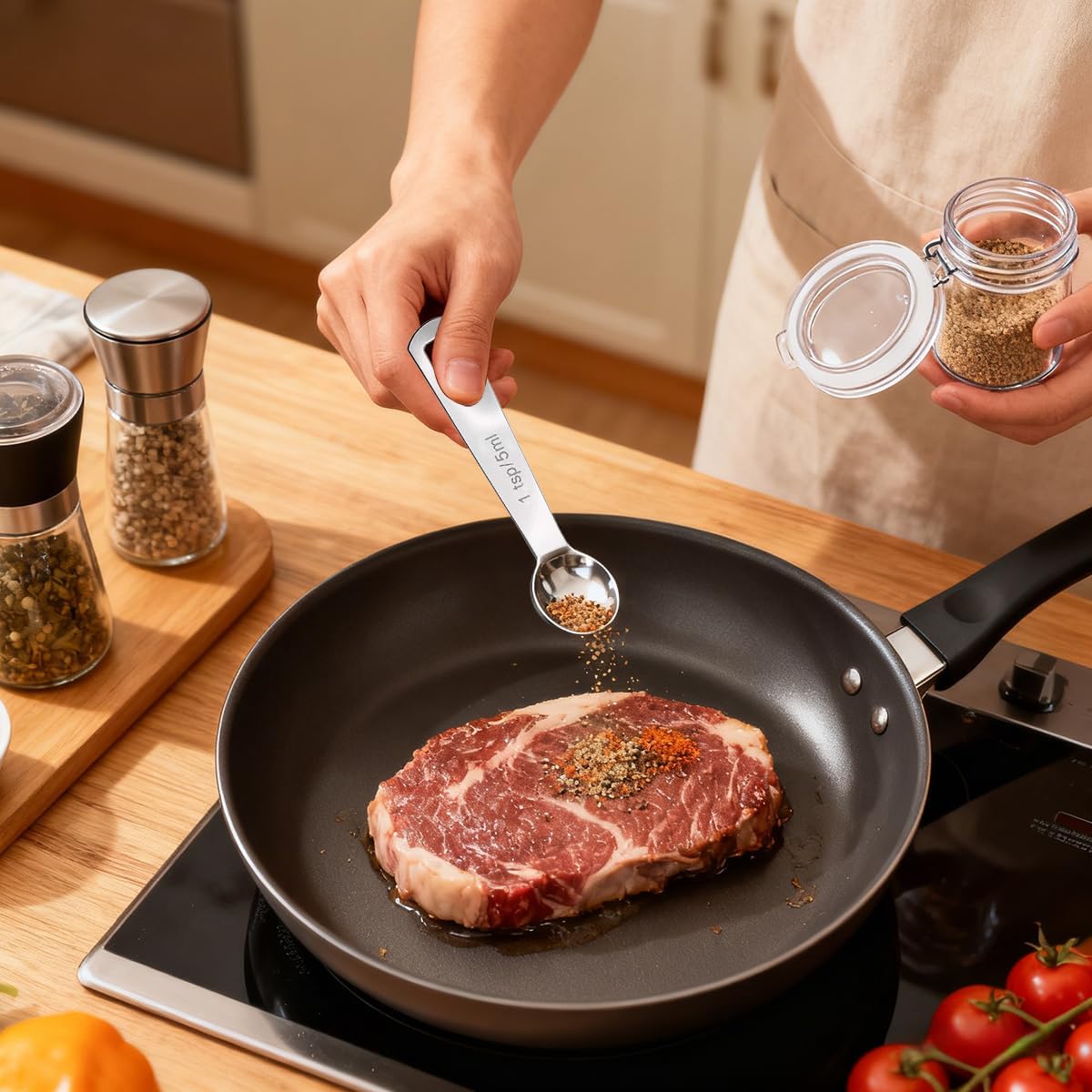 Thumbnail 4 de Stainless Steel Measuring Spoons, 5 ml