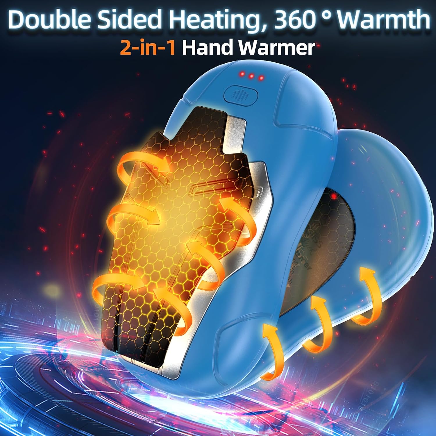 Detalle 2 de FANDLISS 10000mAh Rechargeable Hand Warmer