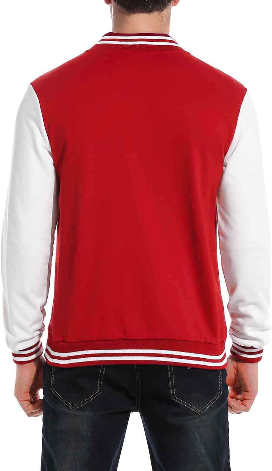 Detalle de COOFANDY Men's Varsity Baseball Jacket, Lightweight Letterman Bomber