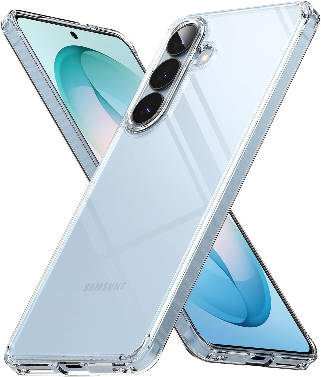 Detalle de Ringke Fusion Hülle für Samsung Galaxy S26 – transparente Rückseite, TPU-Rahmen, kratzfest