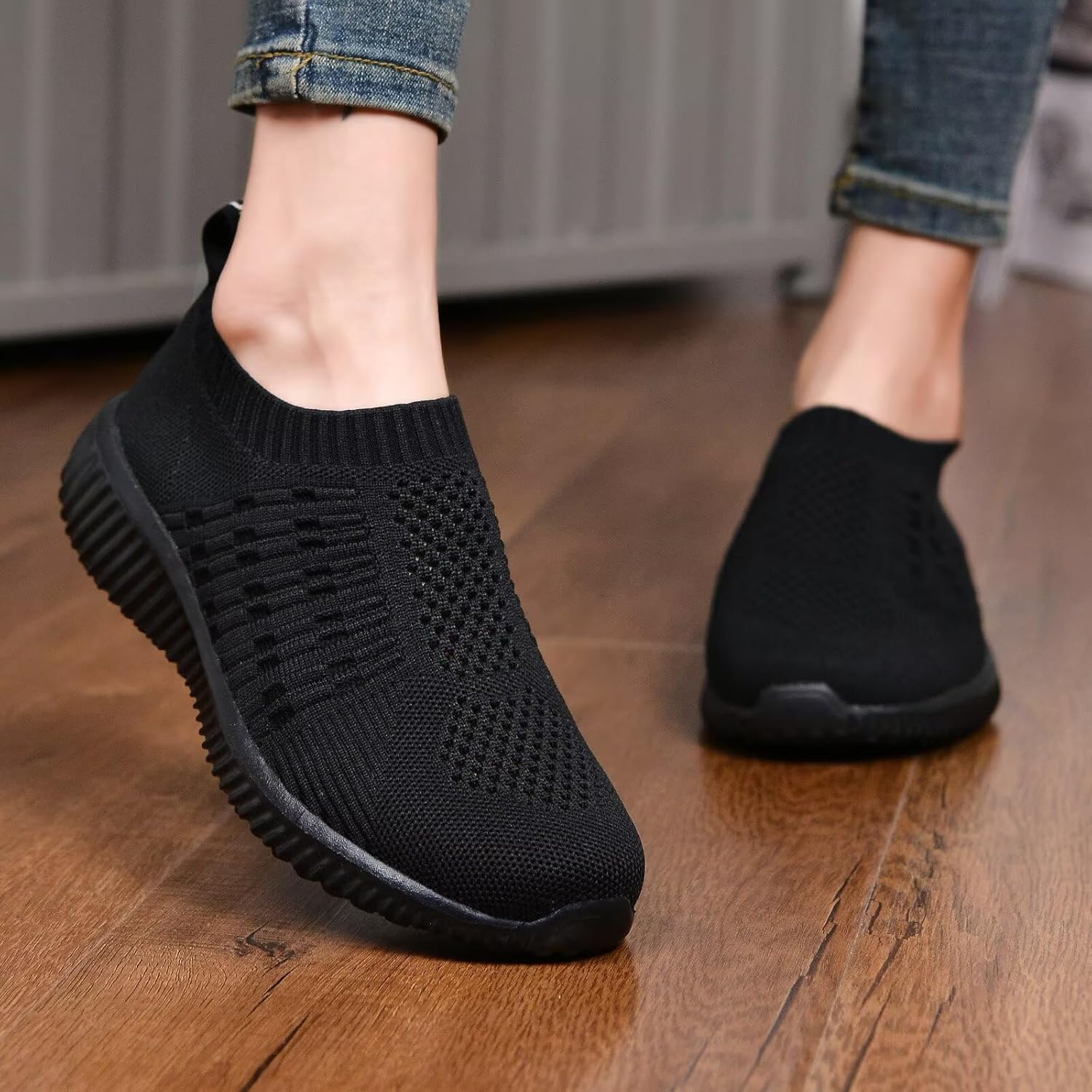 Thumbnail 3 de TIOSEBON Damen Slip On Laufschuhe – Atmungsaktives Mesh, leichte Gummisohle