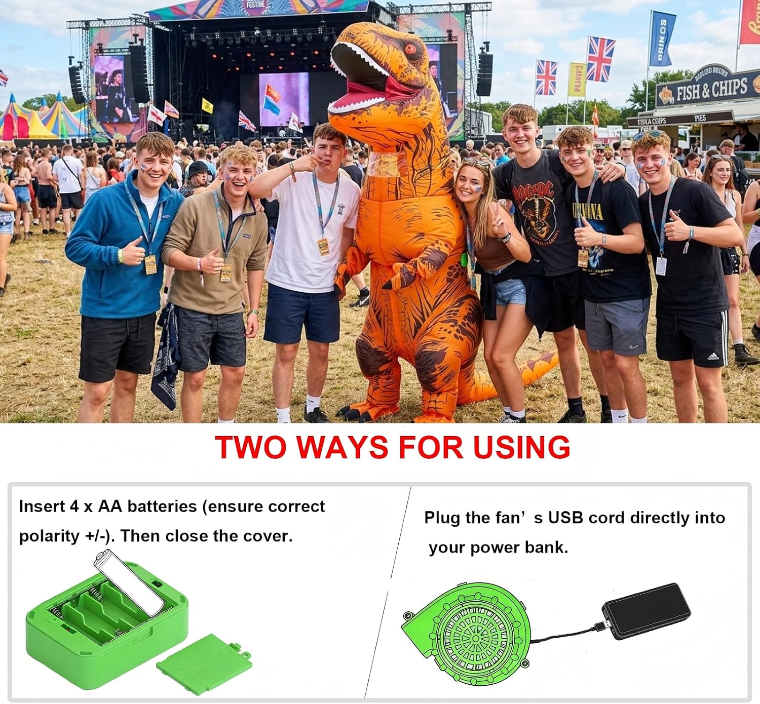 Thumbnail 4 de Rafalacy T-rex Inflatable Costume