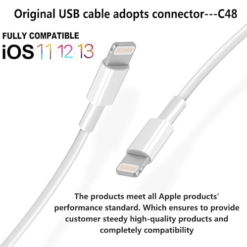 Detalle de MAILESI 4Pack Apple MFi Certified Lightning to USB Charging Cable (3.3 ft)
