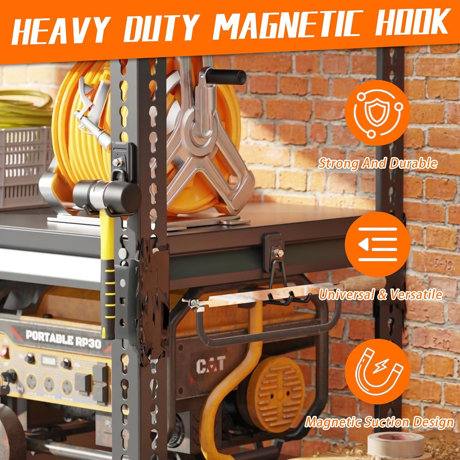 Detalle de SKNOOY Magnetic Garage Hooks