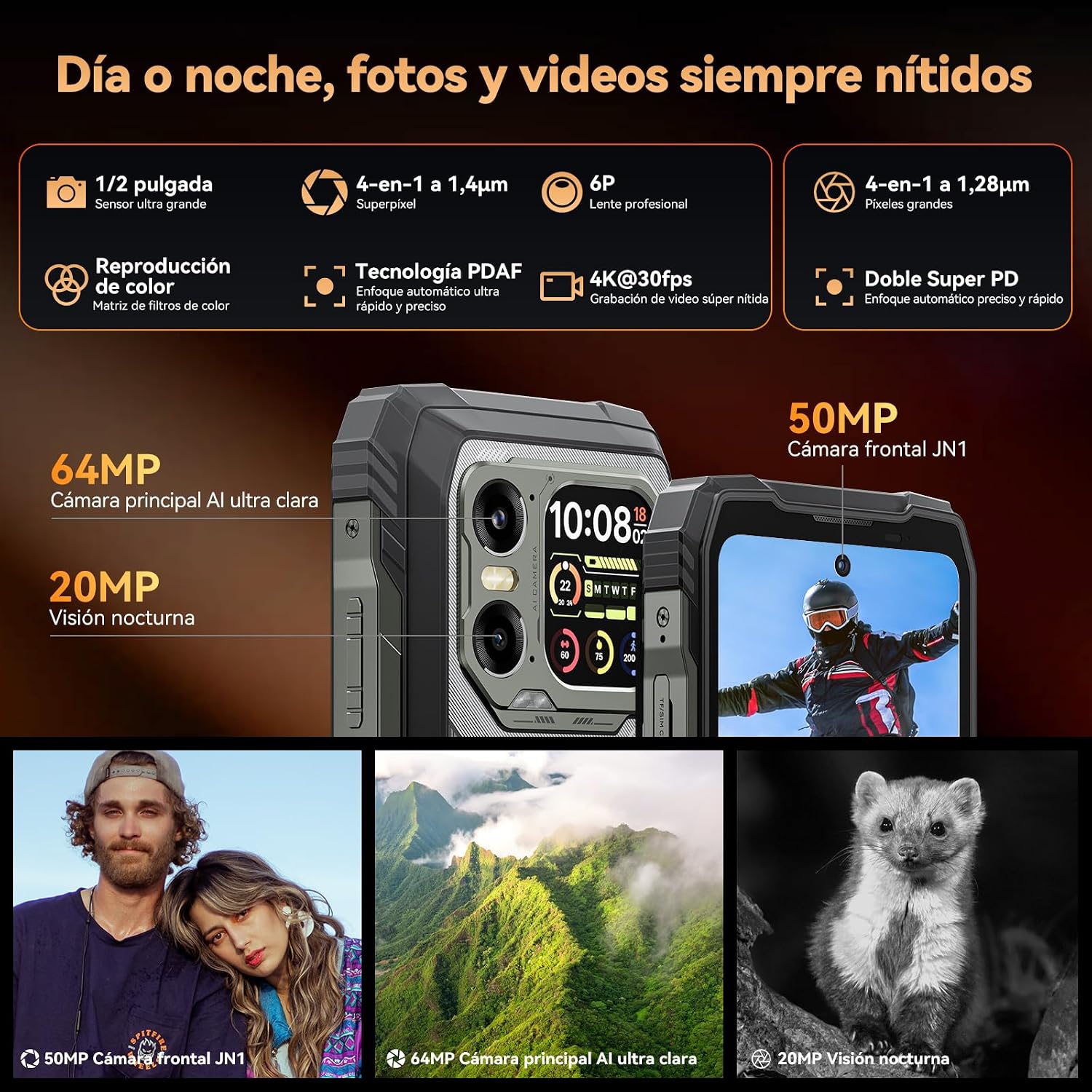 Thumbnail 8 de Blackview Xplore 1 5G Rugerizado 📱 36GB+256GB/2TB, 20000mAh, Pantalla 6.78" FHD+