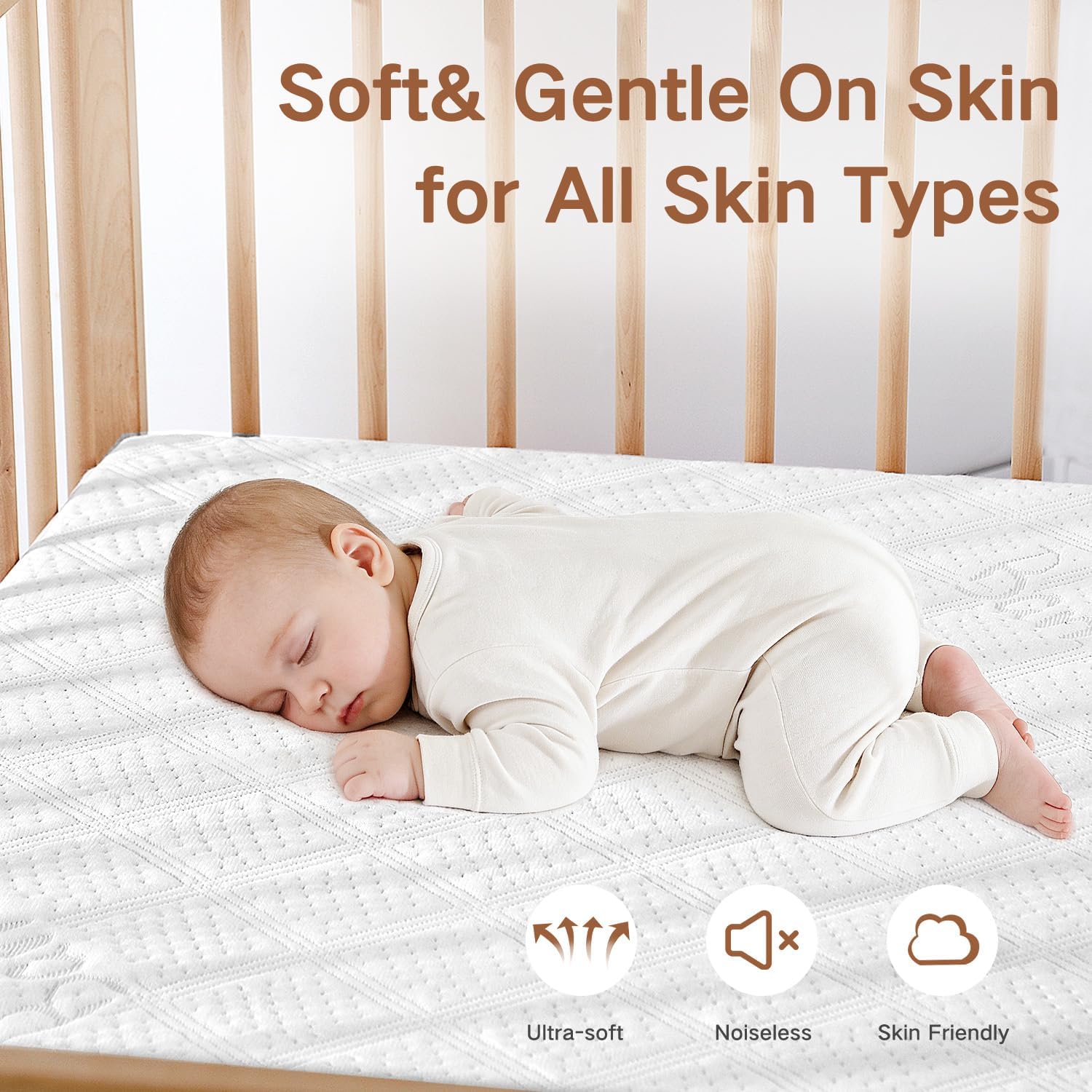 Thumbnail 2 de Bamboo Viscose Cot Bed Mattress Protector 70 x 140 cm