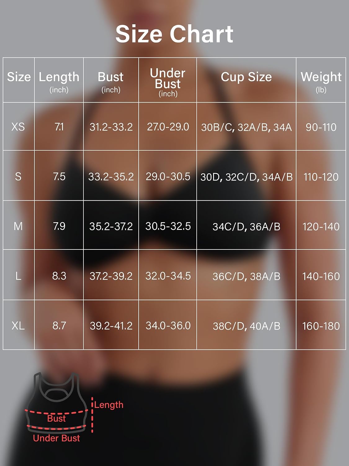 Thumbnail 5 de VOYJOY Impact Strappy Adjustable Padded Sports Bra Crop Top