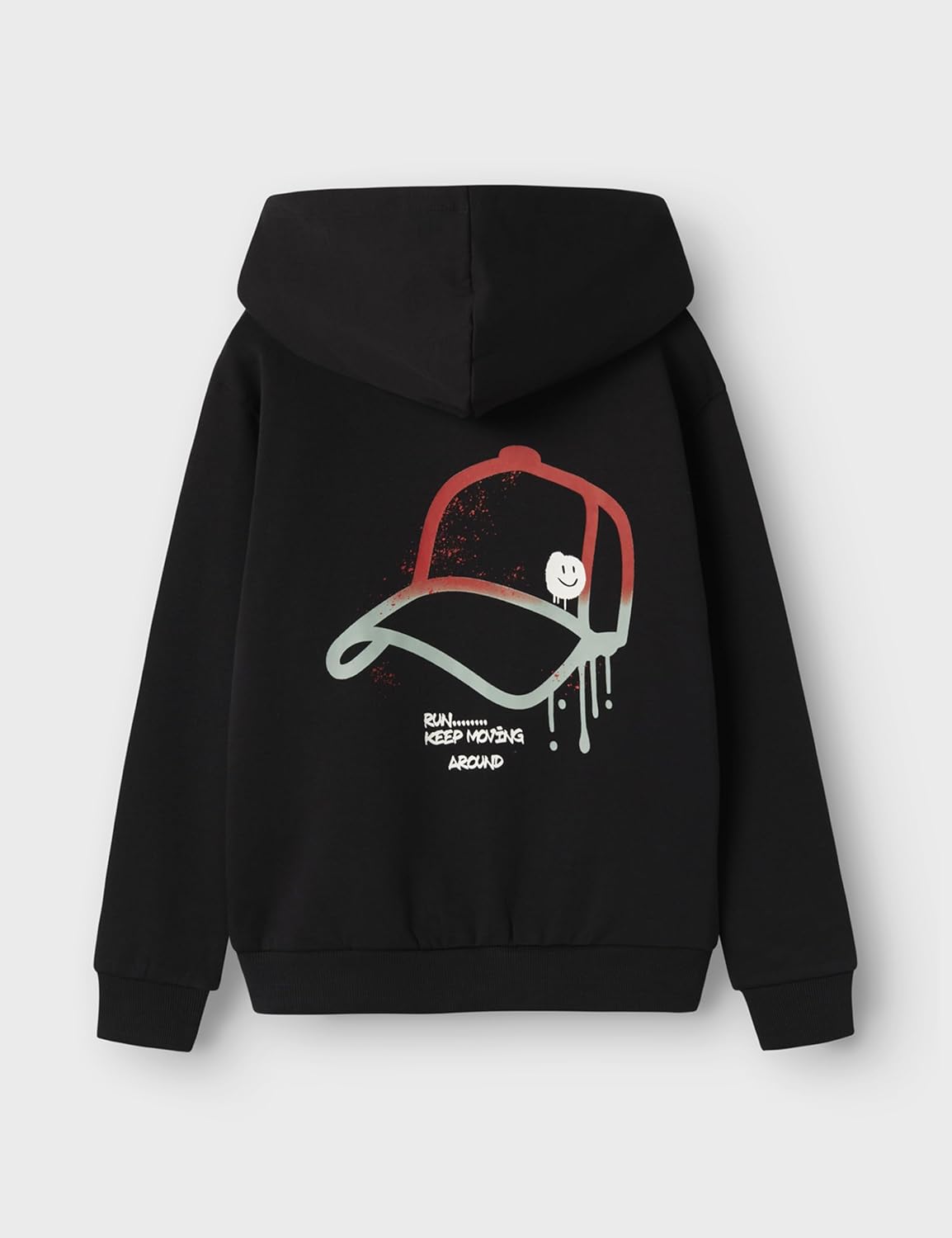 Detalle 2 de NAME IT Nkmnotus LS Nreg Sweat Wh Bru Bambini e Ragazzi — felpa girocollo comoda per bambini