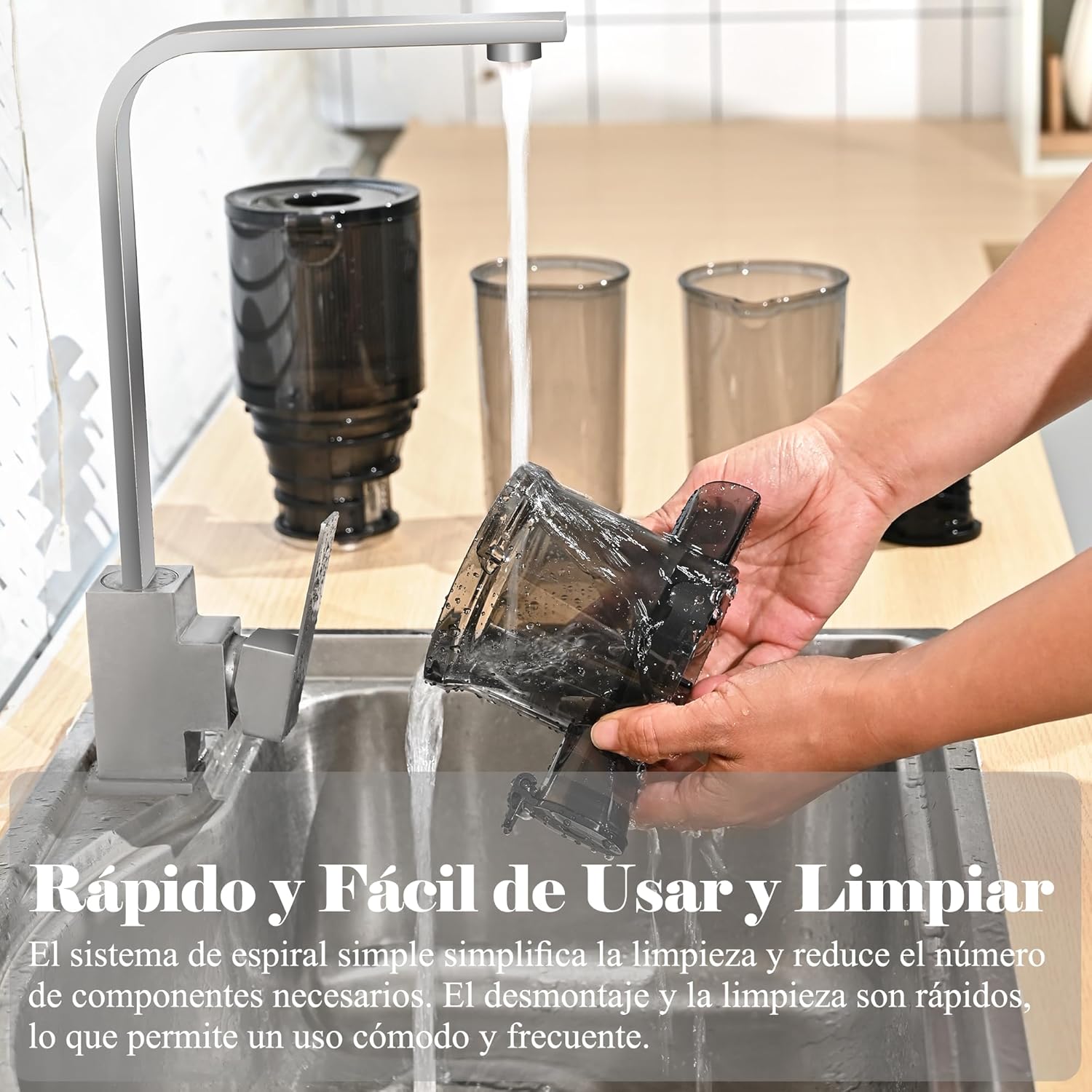 Thumbnail 5 de Fretta Extractor de Zumos y Verduras, 108MM, 1L 🍹