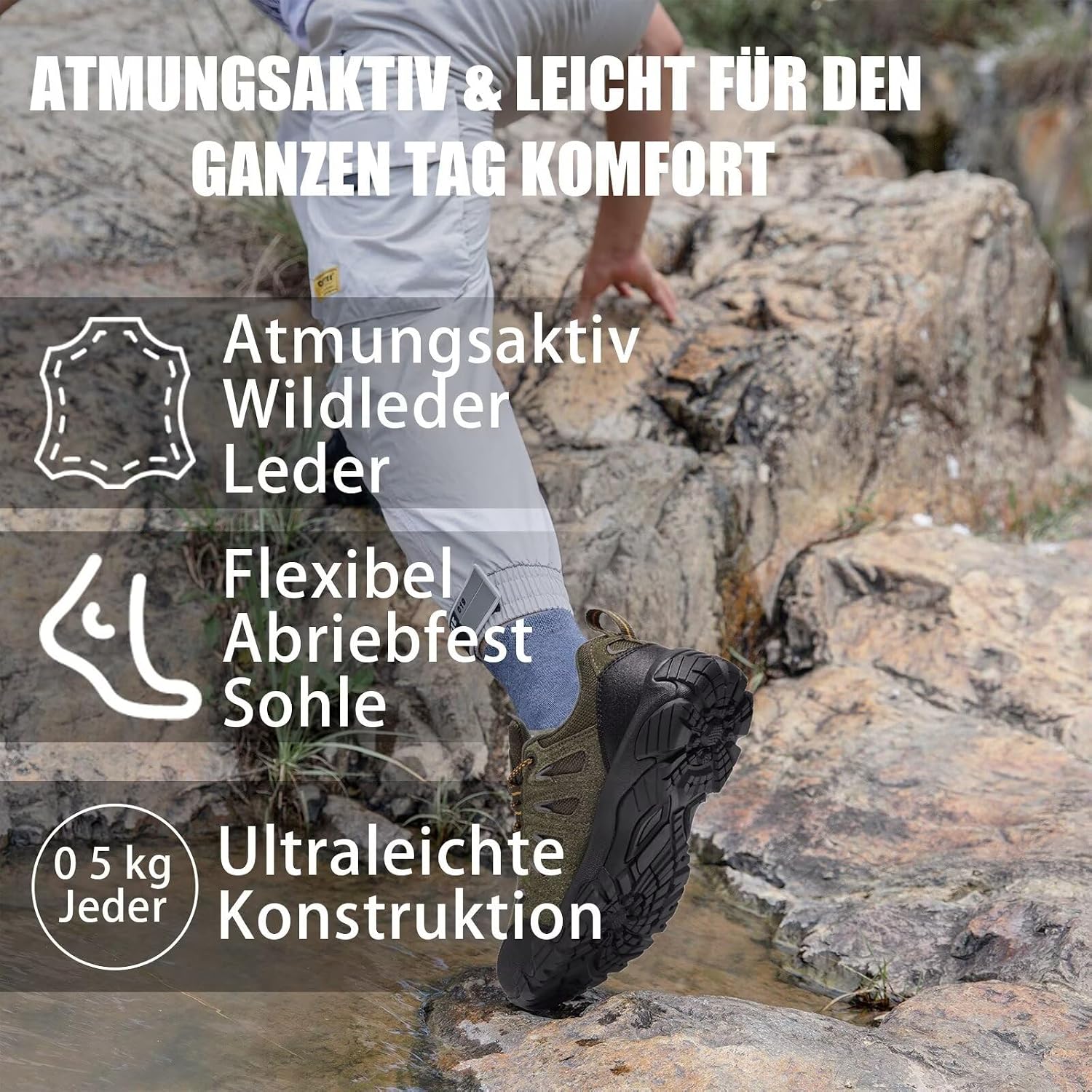 Detalle 2 de SHULOOK Herren Wanderschuhe mit SL-TEX