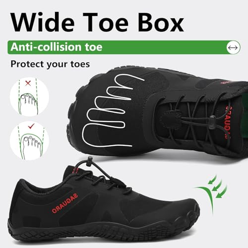 Detalle 2 de SAGUARO Barefoot: Zapatillas de Trail y Agua Minimalistas para Hombre y Mujer