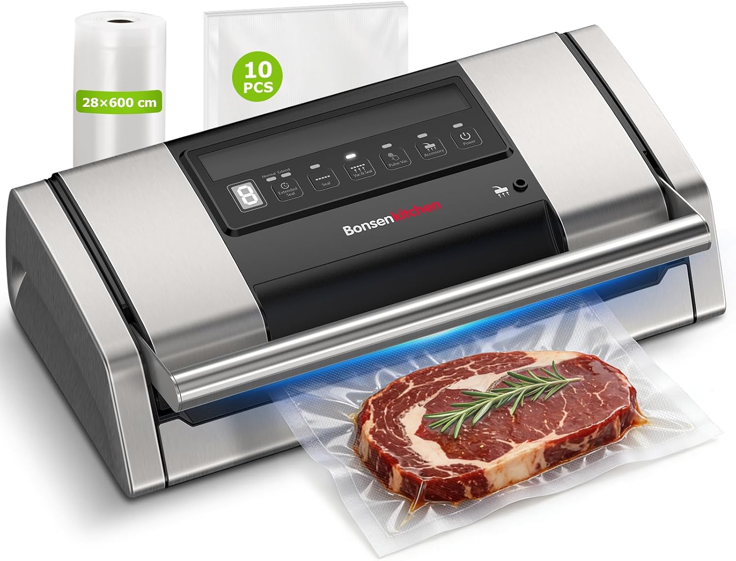 Detalle de Bonsenkitchen VS5100 sous vide, 15 L/min