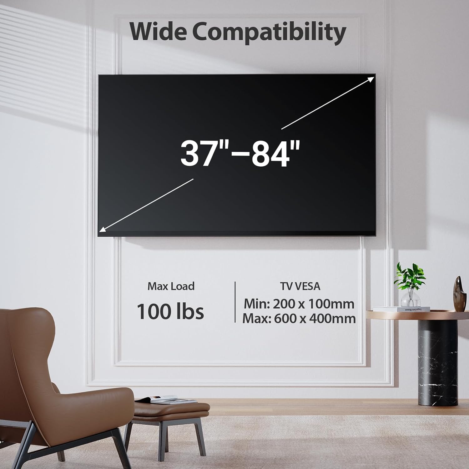 Detalle 2 de Pipishell PILF8 TV wall mount 100 lbs
