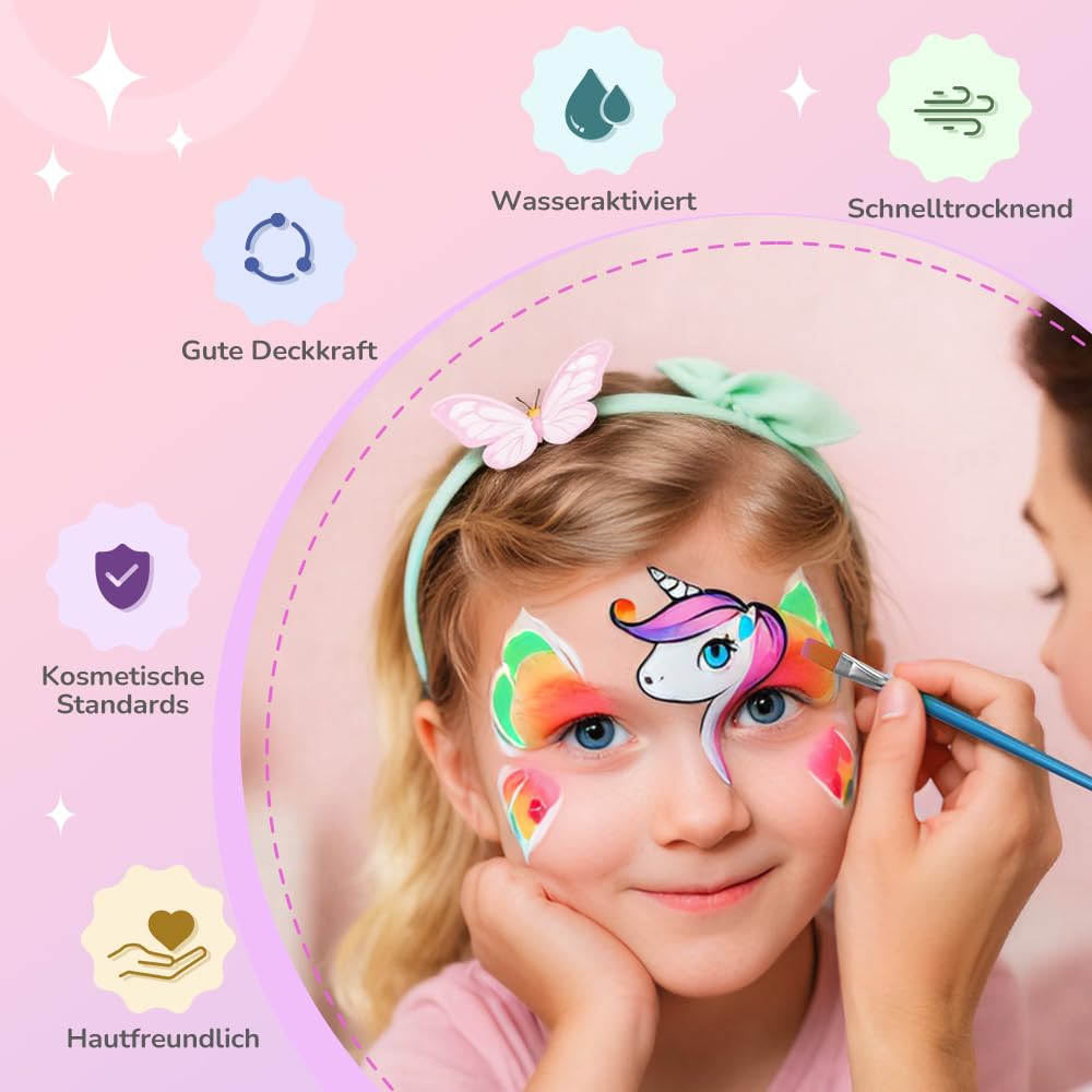 Detalle de Janolia Gesichtsfarbe Kinderschminke Set 8 Farben 🎨