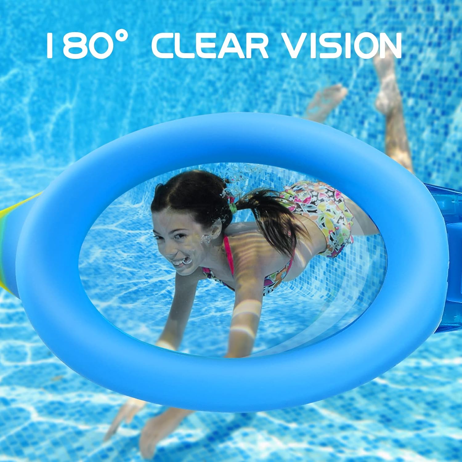 Thumbnail 1 de JATEKA Occhialini Nuoto Bambini Unisex Anti-Appannamento con Nasello e Lenti Mirror, 4–14 anni