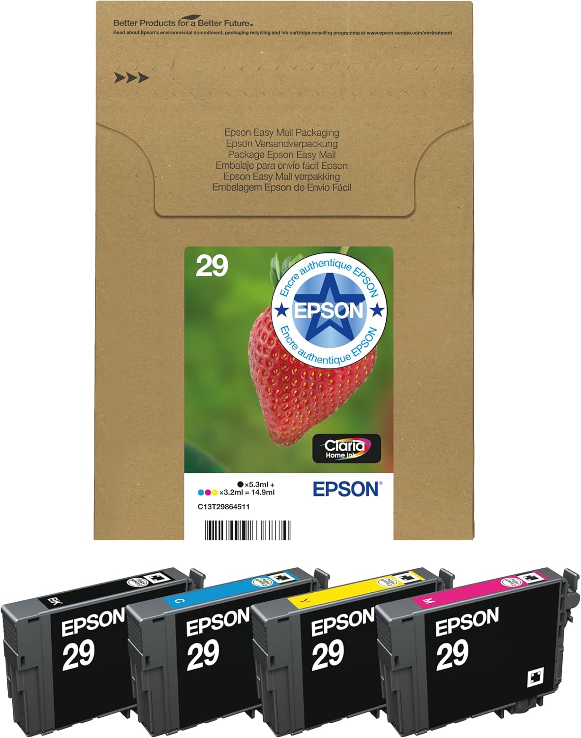 Detalle de Epson C13T29964511 Emballage 4 couleurs