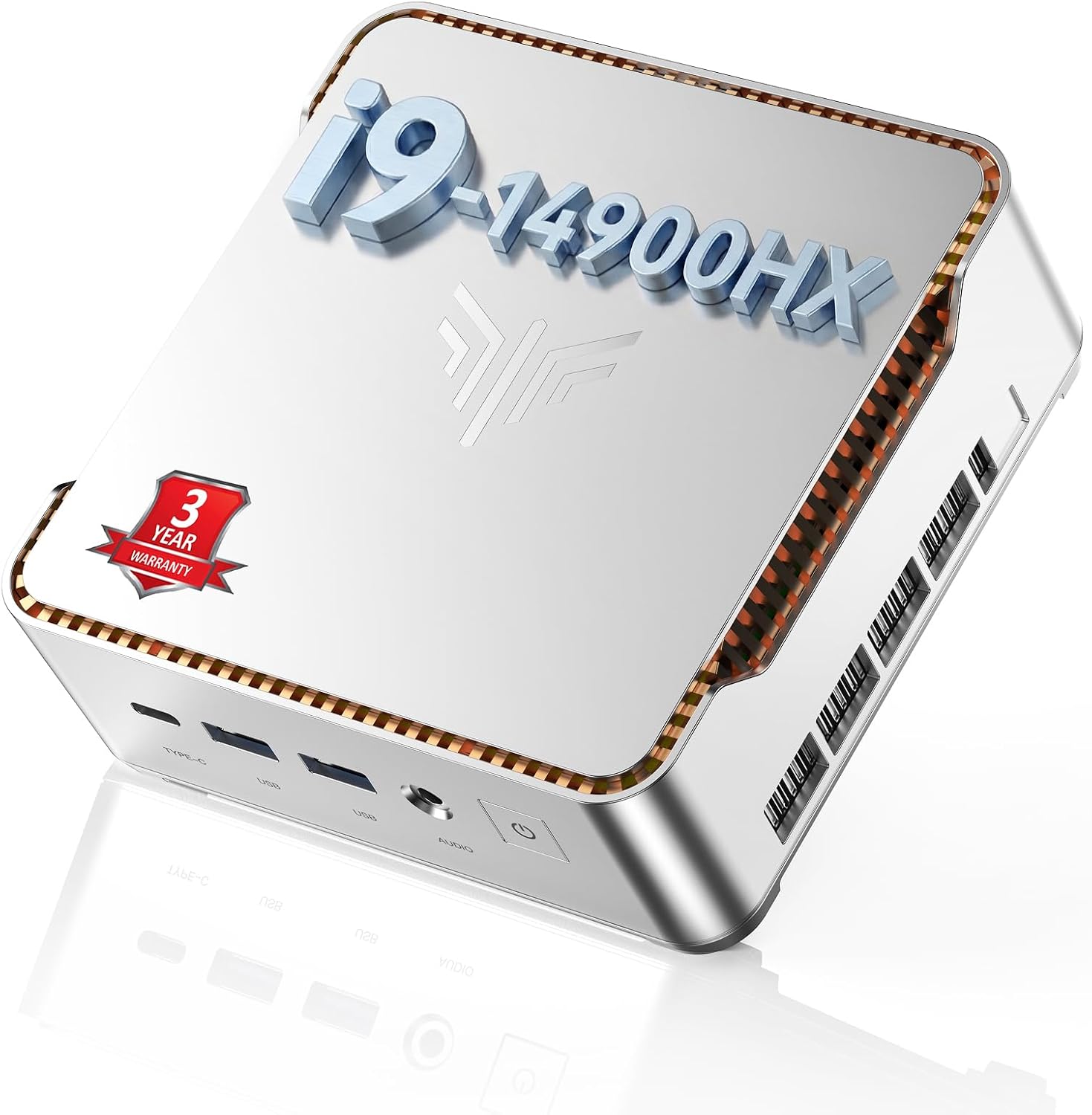 Detalle de NiPoGi Hyper H2 Mini PC mit Intel Core i9-14900HX – kompakte High-End-Leistung