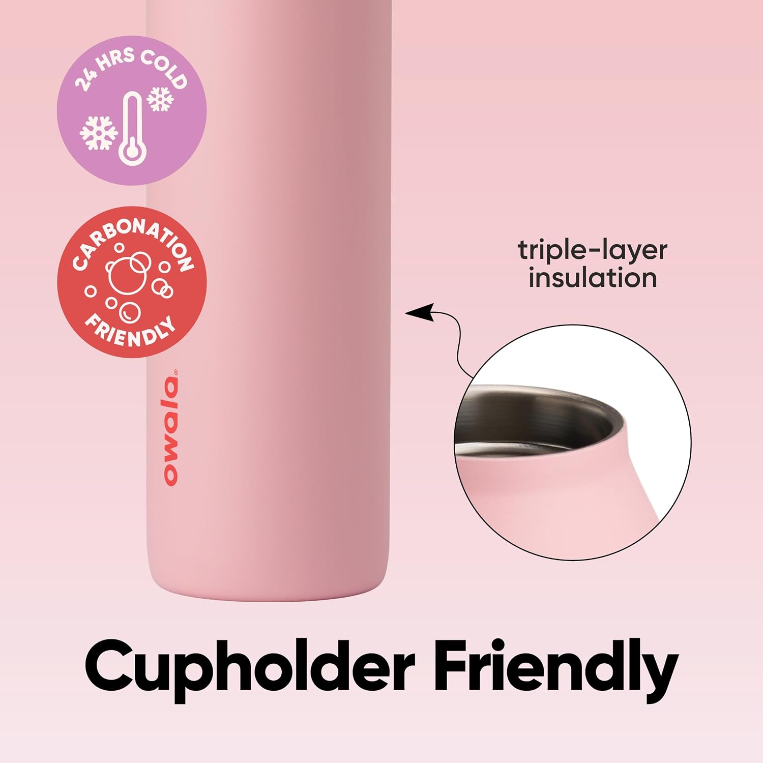 Detalle de Owala FreeSip Twist 24 oz insulated bottle