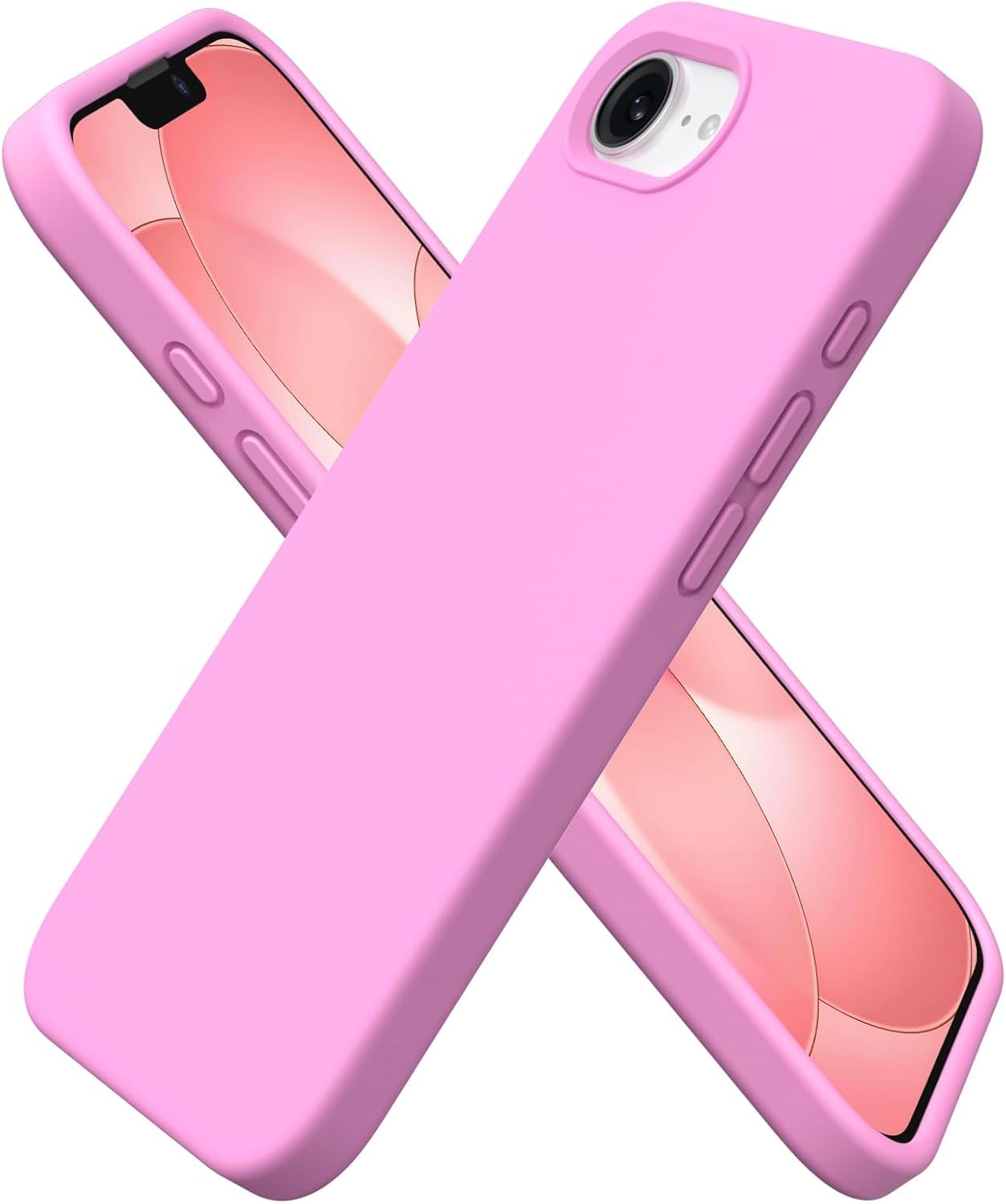 Thumbnail 6 de ORNARTO iPhone 17e/16e Case Slim Silicone 4 Layer Pink