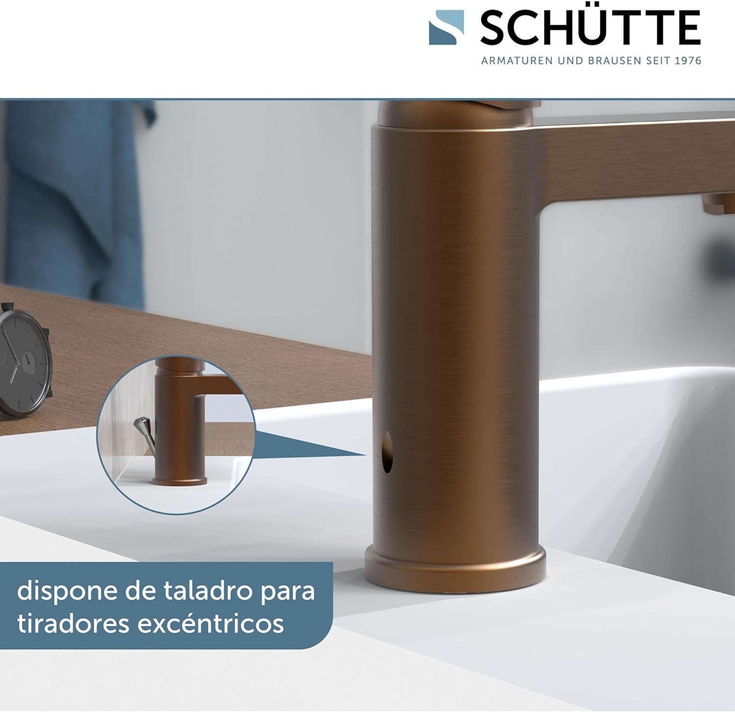 Thumbnail 3 de Schütte 34213 Grifo de Lavabo Elephant Cobre 🐘