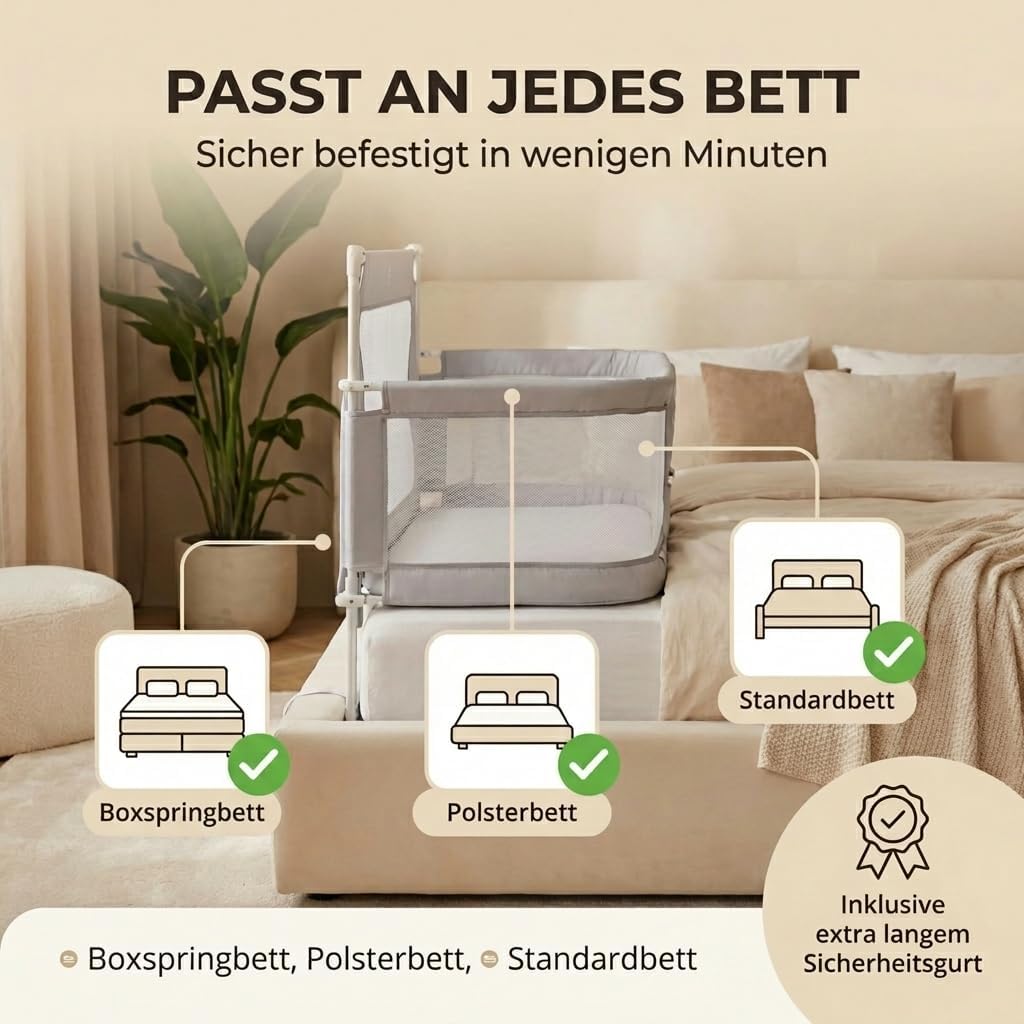 Thumbnail 5 de BabybeFun Beistellbett Baby für Elternbett