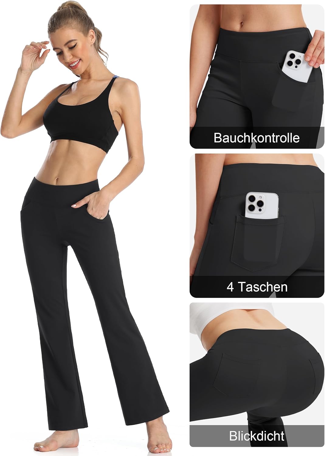 Thumbnail 4 de MOVE BEYOND Butterweiche Yogahose 4 Taschen