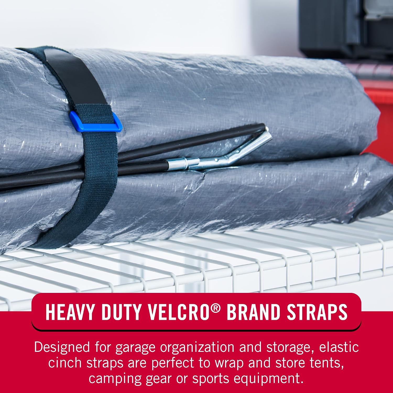 Thumbnail 6 de VELCRO Brand Elastic Cinch Straps, 30 in x 1 in
